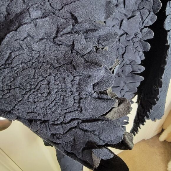 Chico's Travelers Collection Crushed navy blue Jacket 0 (small) - Picture 4 of 10